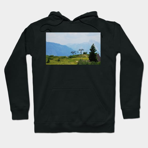 Landscape on Monte Zoncolan Hoodie by jojobob